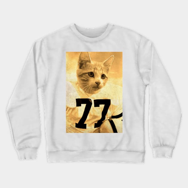 Baseball Cat Crewneck Sweatshirt by luigitarini